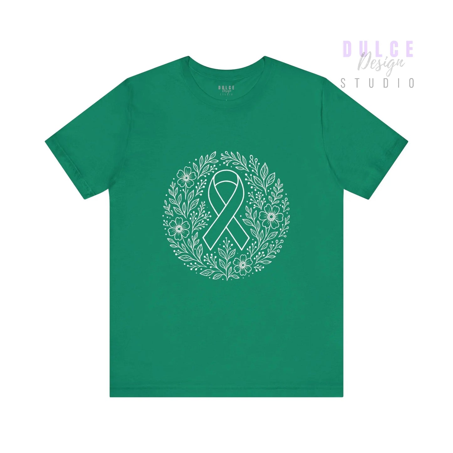 “Rooted in Remembrance” – Floral Awareness Ribbon Tee - Dulce Design Studio