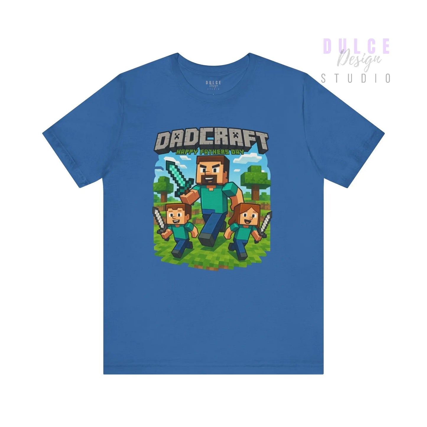 DadCraft Gamer Tee – White Gamer Dad Version - Dulce Design Studio
