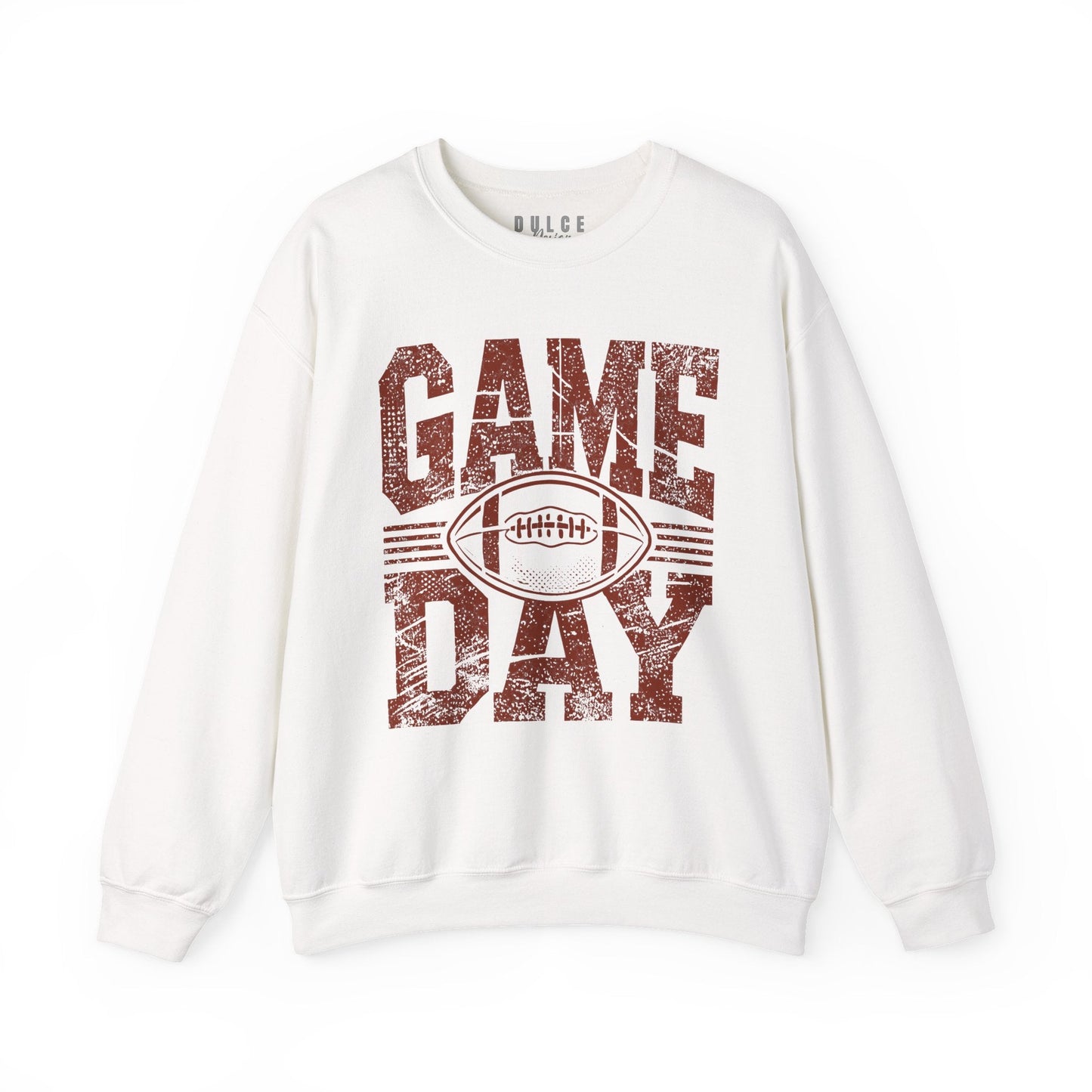 Game Day Sweatshirt – vintage distressed football pullover- - Dulce Design Studio