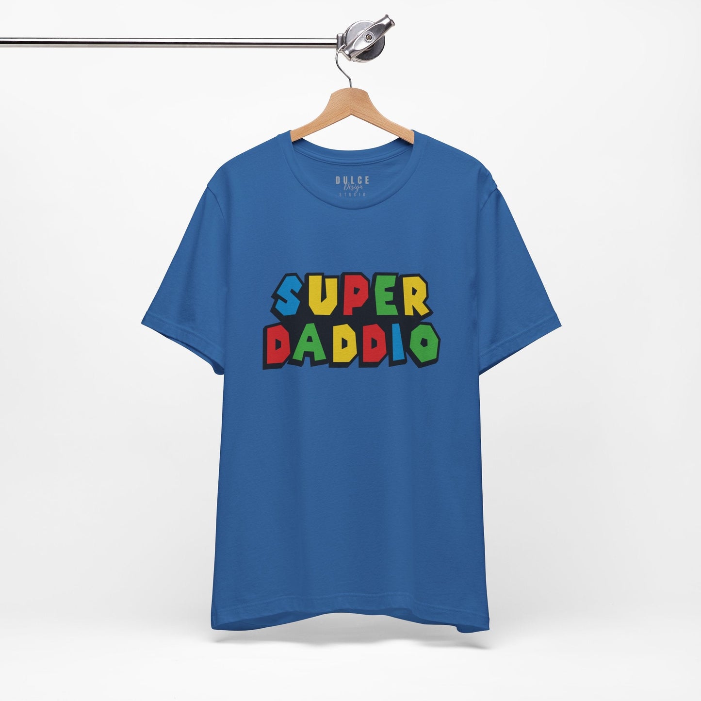 Super Daddio – Retro Gamer Dad T-Shirt- - Dulce Design Studio