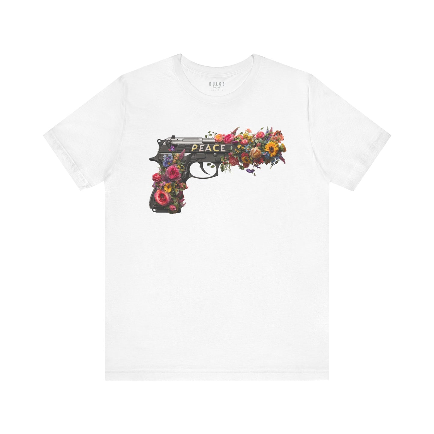 Peace In Bloom Shirt – Floral Weapon Graphic Tee