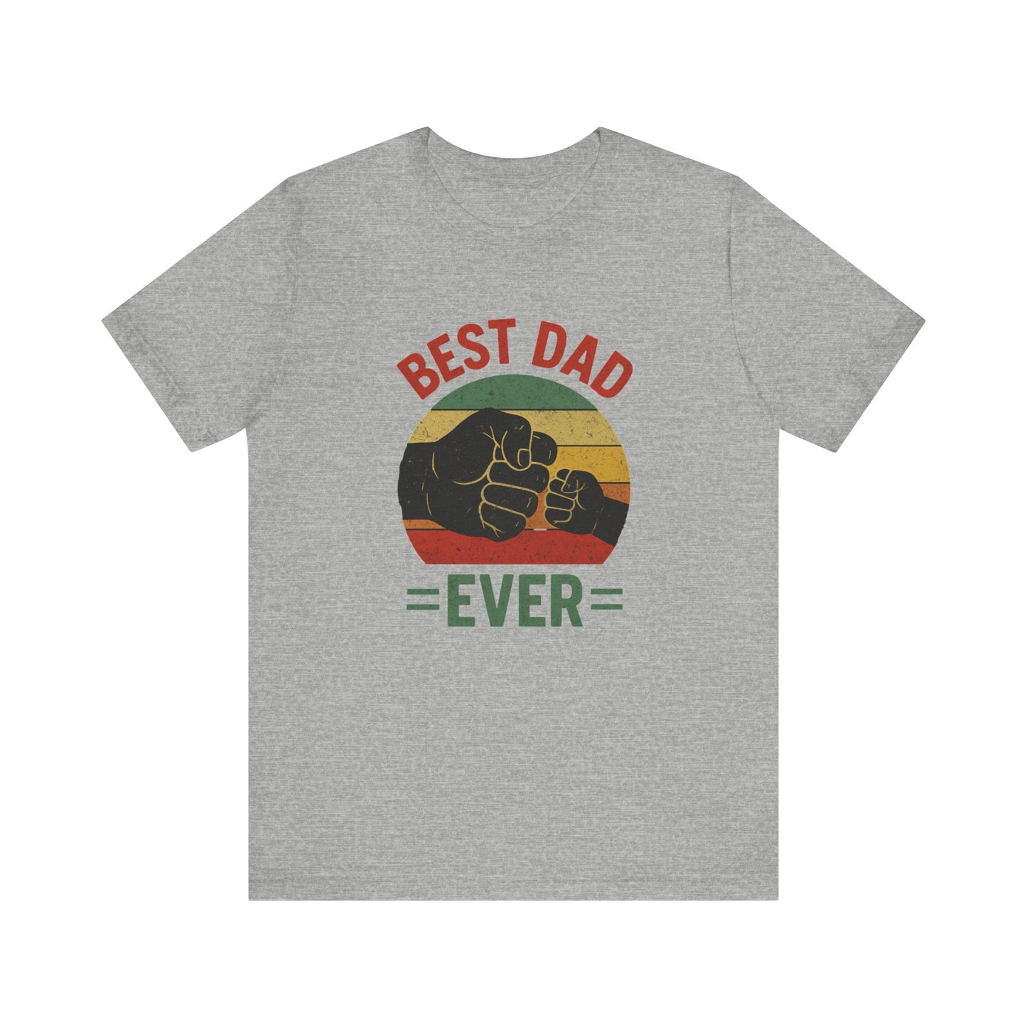 Best Dad Ever Fist Bump T-Shirt – Retro Father-Child Bond T-Shirt
