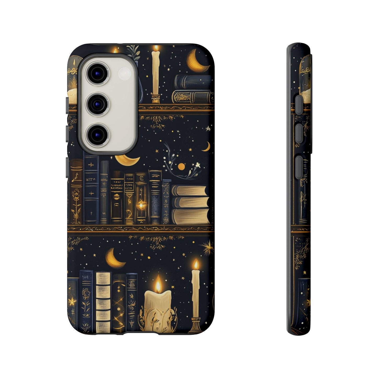 Moonlit Library Phone Case – Dark Academia Tough Case- Samsung Galaxy S23 / Matte- Dulce Design Studio