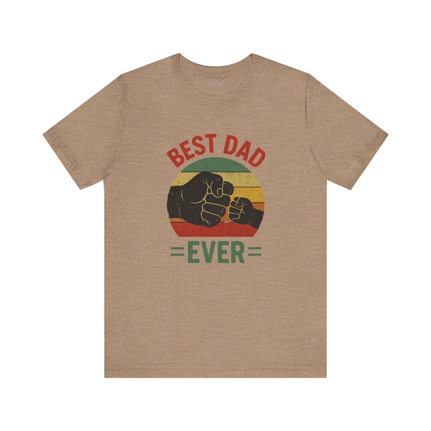 Best Dad Ever Fist Bump T-Shirt – Retro Father-Child Bond T-Shirt