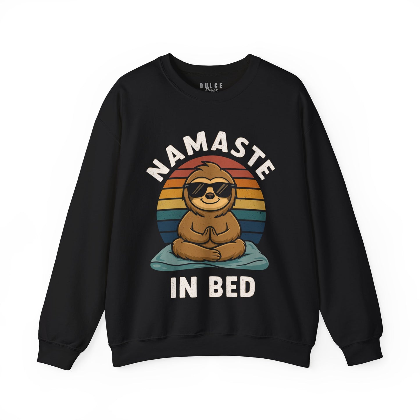 Namaste in Bed Sweatshirt – Funny Yoga Sloth Pullover