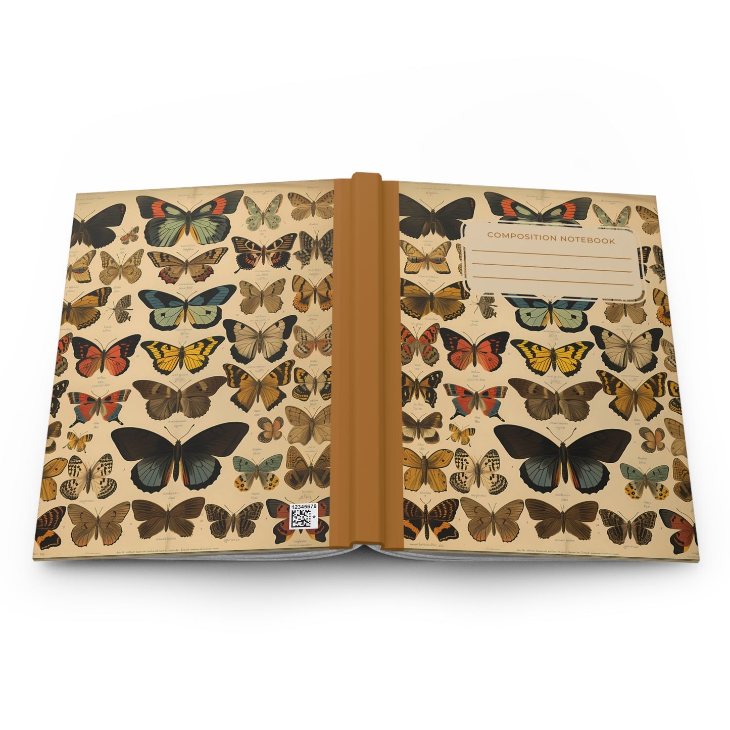Butterfly Hardcover Journal – Vintage Insect Study Notebook- - Dulce Design Studio