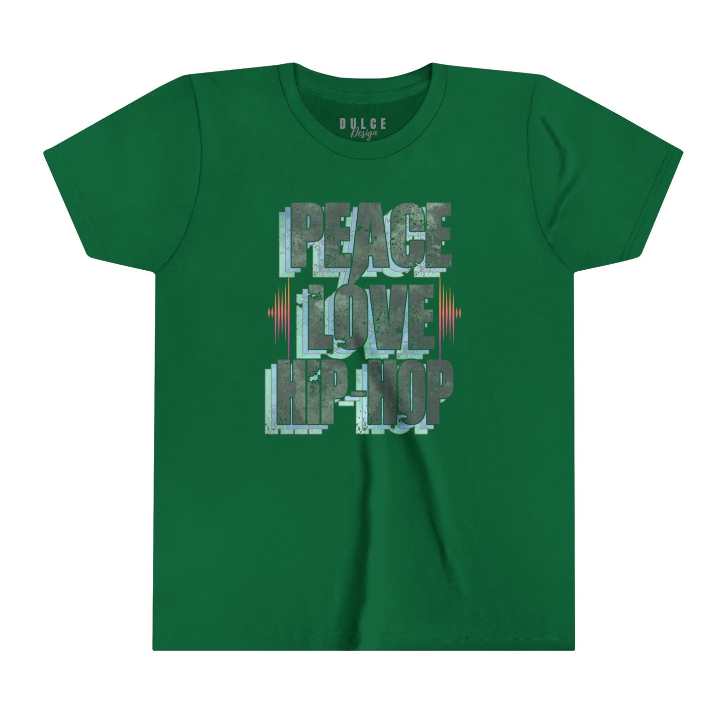 Peace. Love. Hip-Hop. – Classic Culture Tee- Kelly / XL- Dulce Design Studio