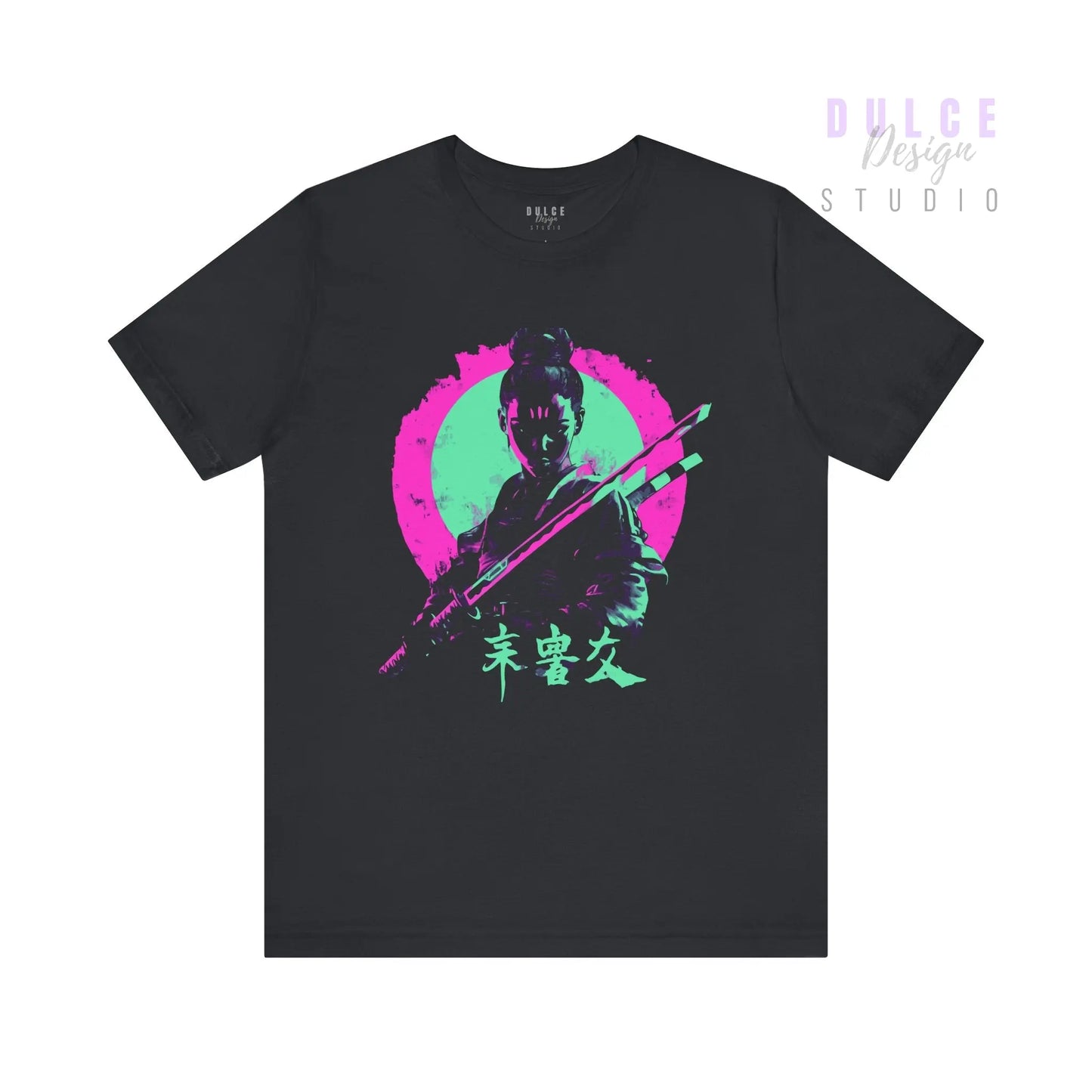 Silent Signal – Neon Samurai Tee - Dulce Design Studio