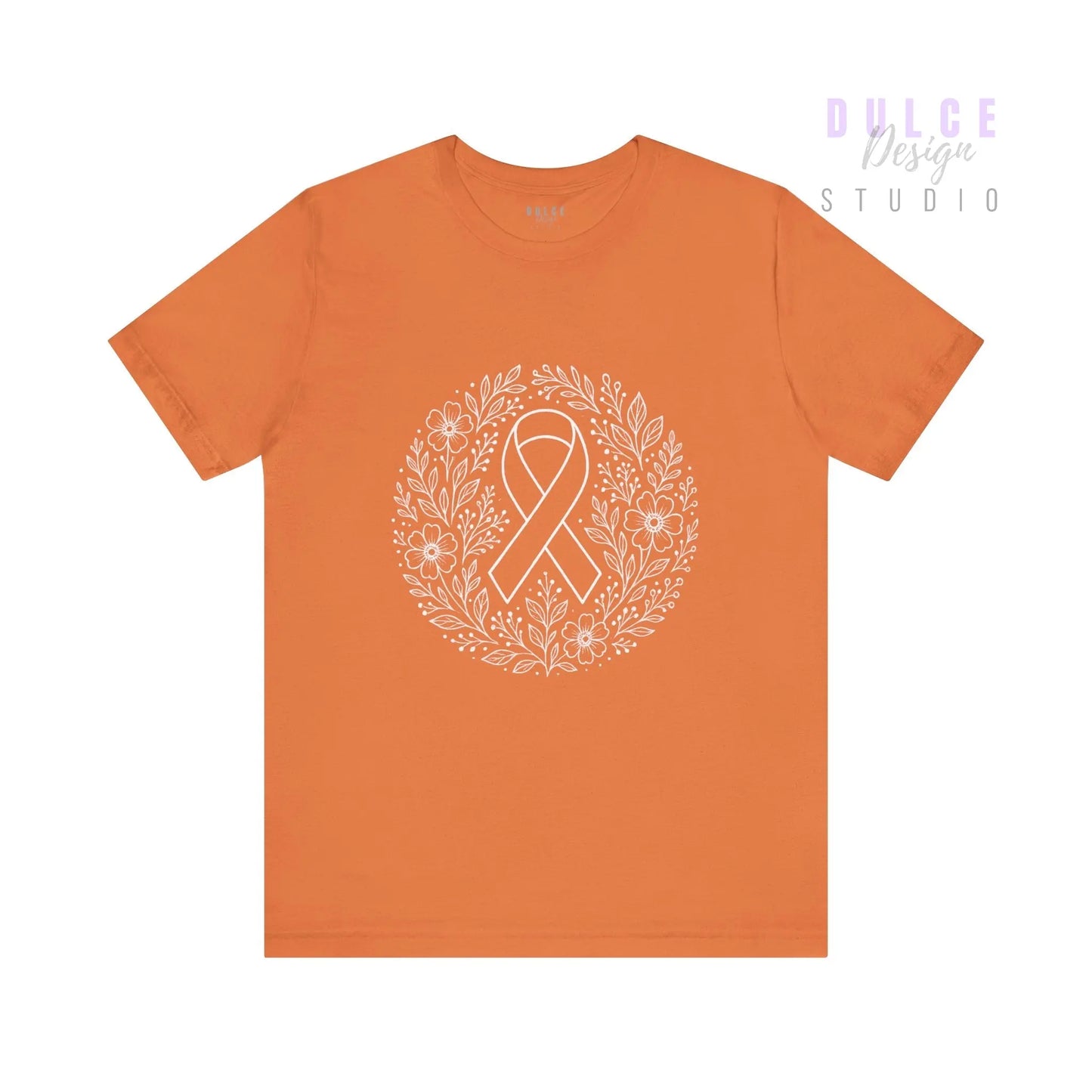 “Rooted in Remembrance” – Floral Awareness Ribbon Tee - Dulce Design Studio