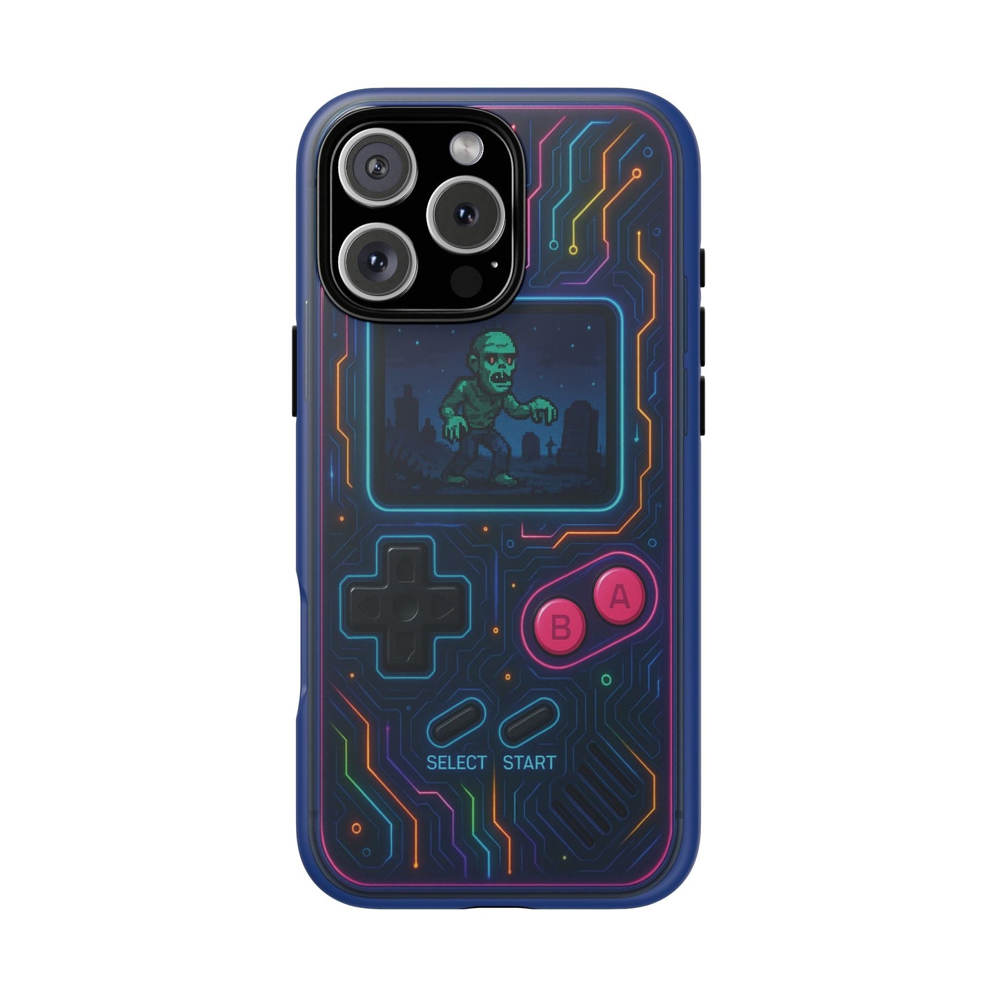 Zombie Pixel Panic – Retro Gamer Phone Case (Tough Phone Case)- iPhone 16 Pro Max / Matte- Dulce Design Studio