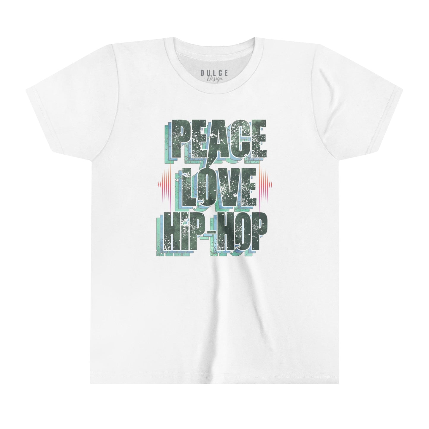 Peace. Love. Hip-Hop. – Classic Culture Tee- White / XL- Dulce Design Studio