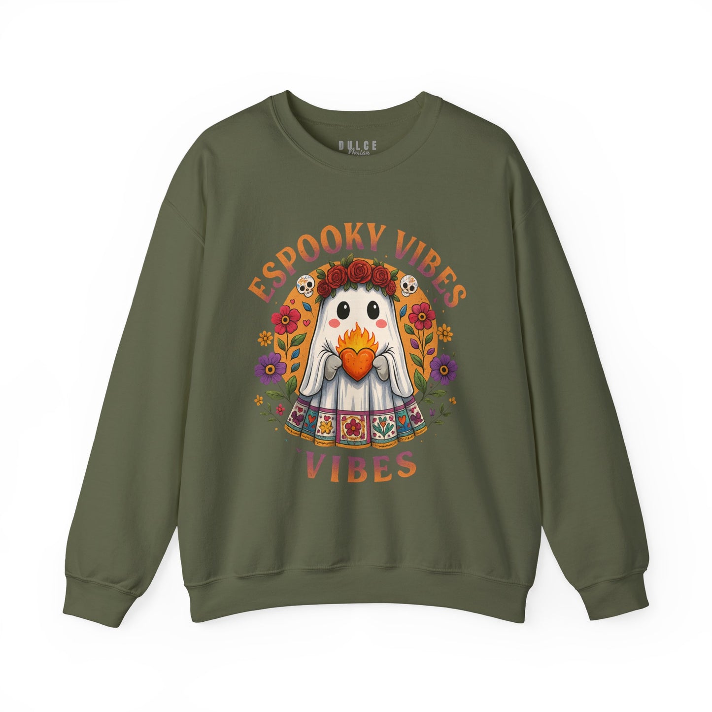 Espooky Vibes Sweatshirt – Cute Ghost Halloween Sweatshirt