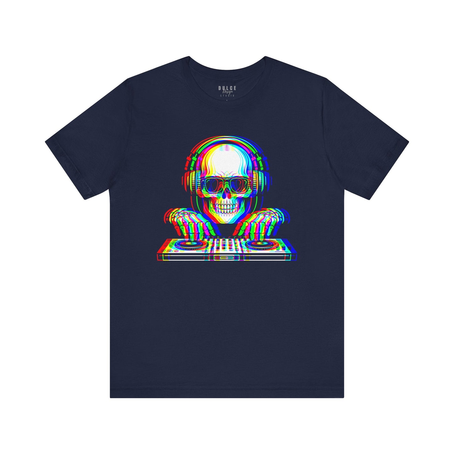EDM Skeleton Shirt- navy- Dulce Design Studio
