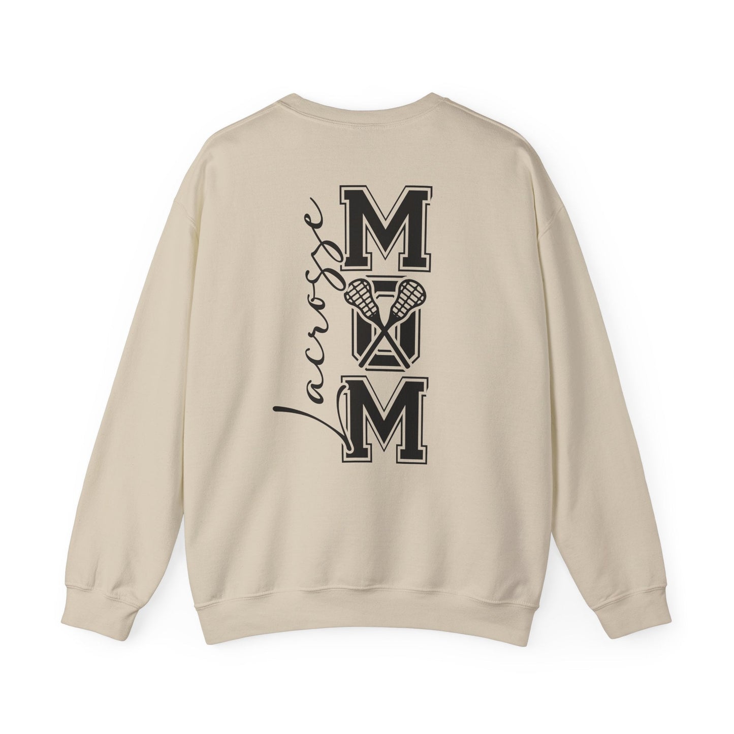 Lacrosse Mom Sweatshirt – Bold Front & Back Sports Design- - Dulce Design Studio