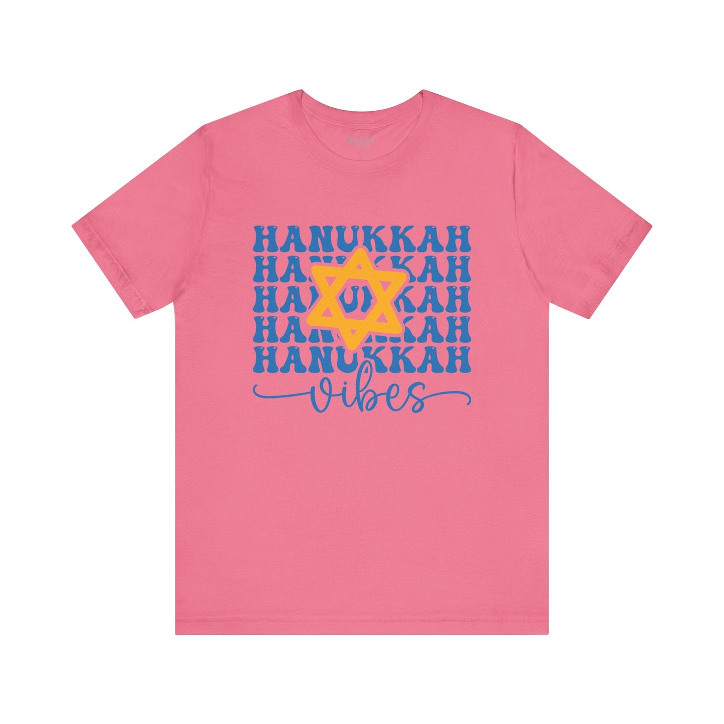 HANUKKAH VIBES - T-SHIRT- Charity Pink / 3XL- Dulce Design Studio