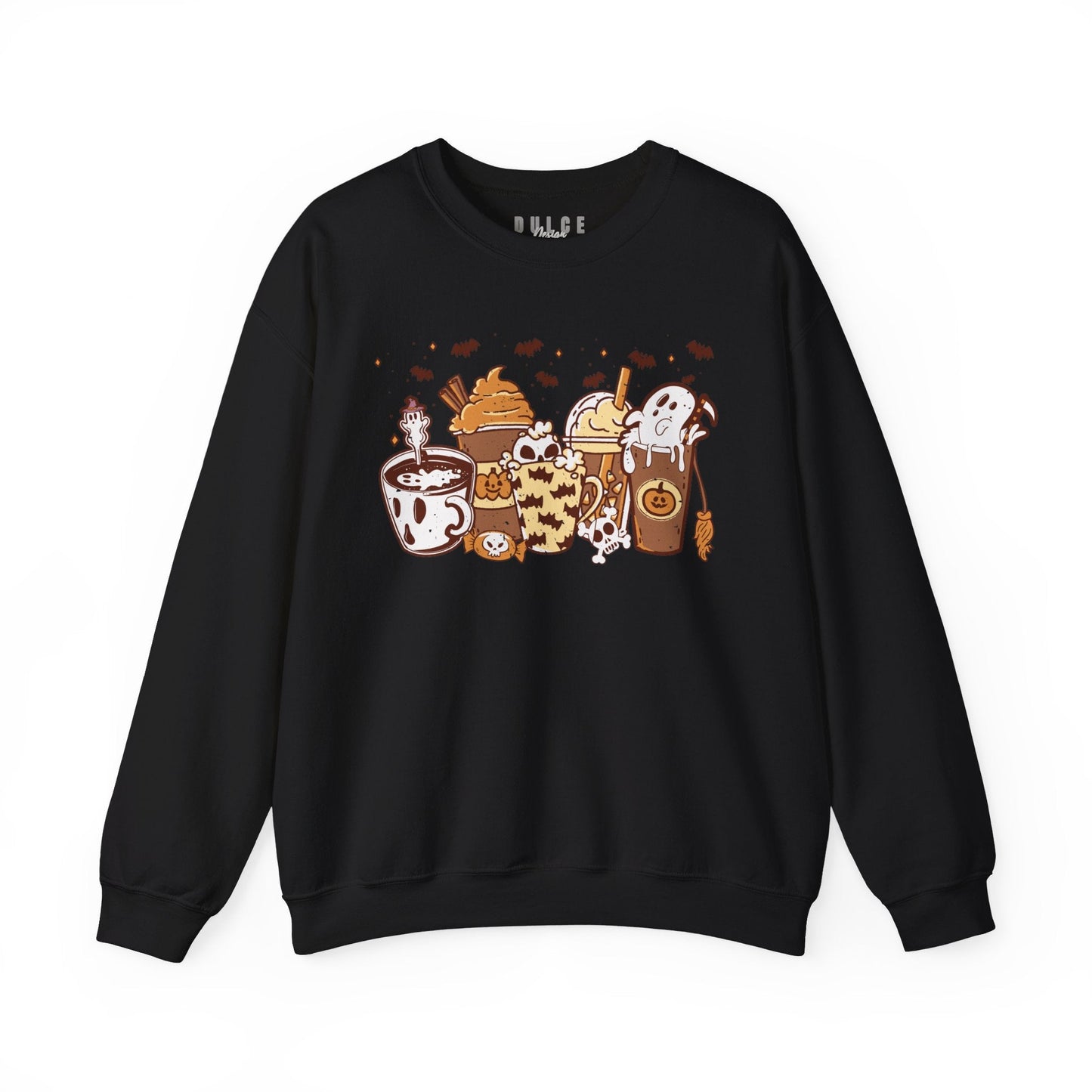 DESTRESSED HALLOWEEN LATTES- 3XL / Black- Dulce Design Studio