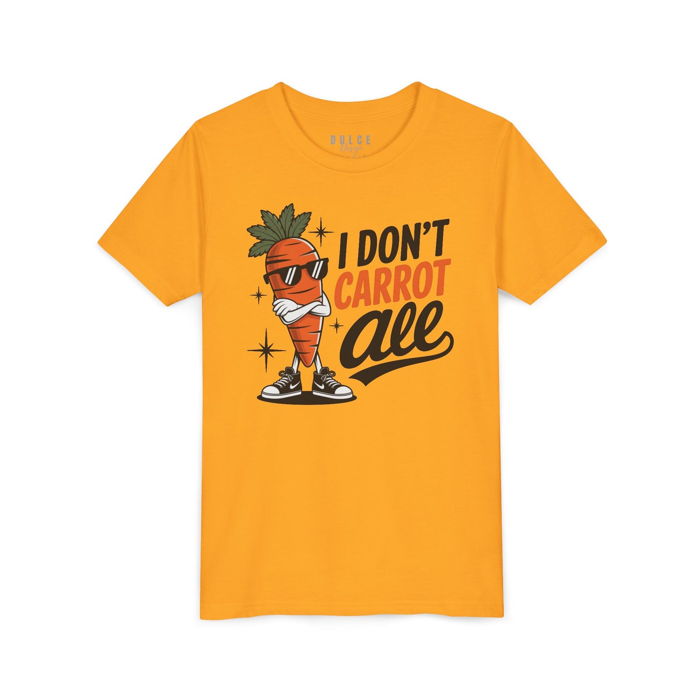 I Don’t Carrot All – Kids Punny Veggie Tee