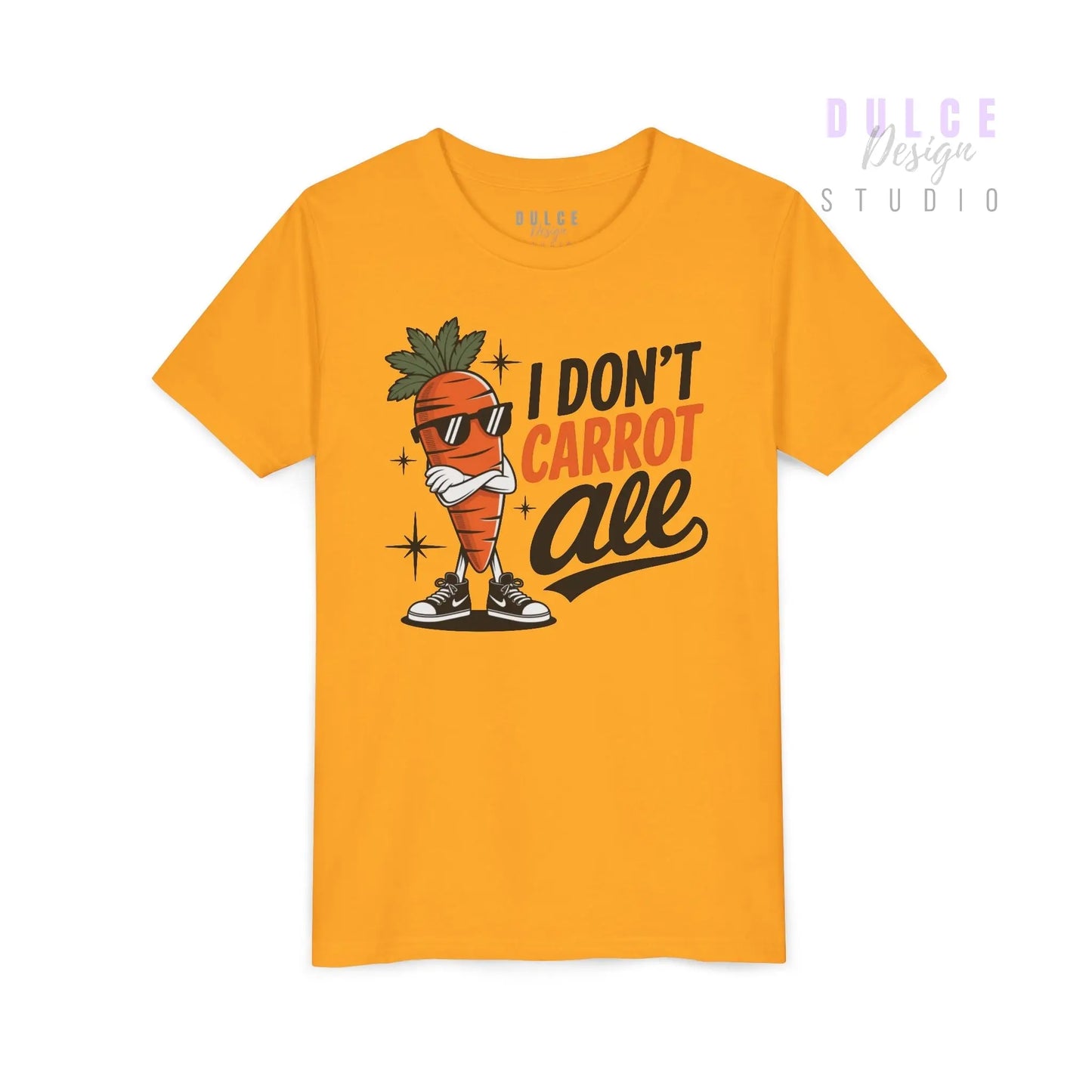 I Don’t Carrot All – Kids Punny Veggie Tee - Dulce Design Studio