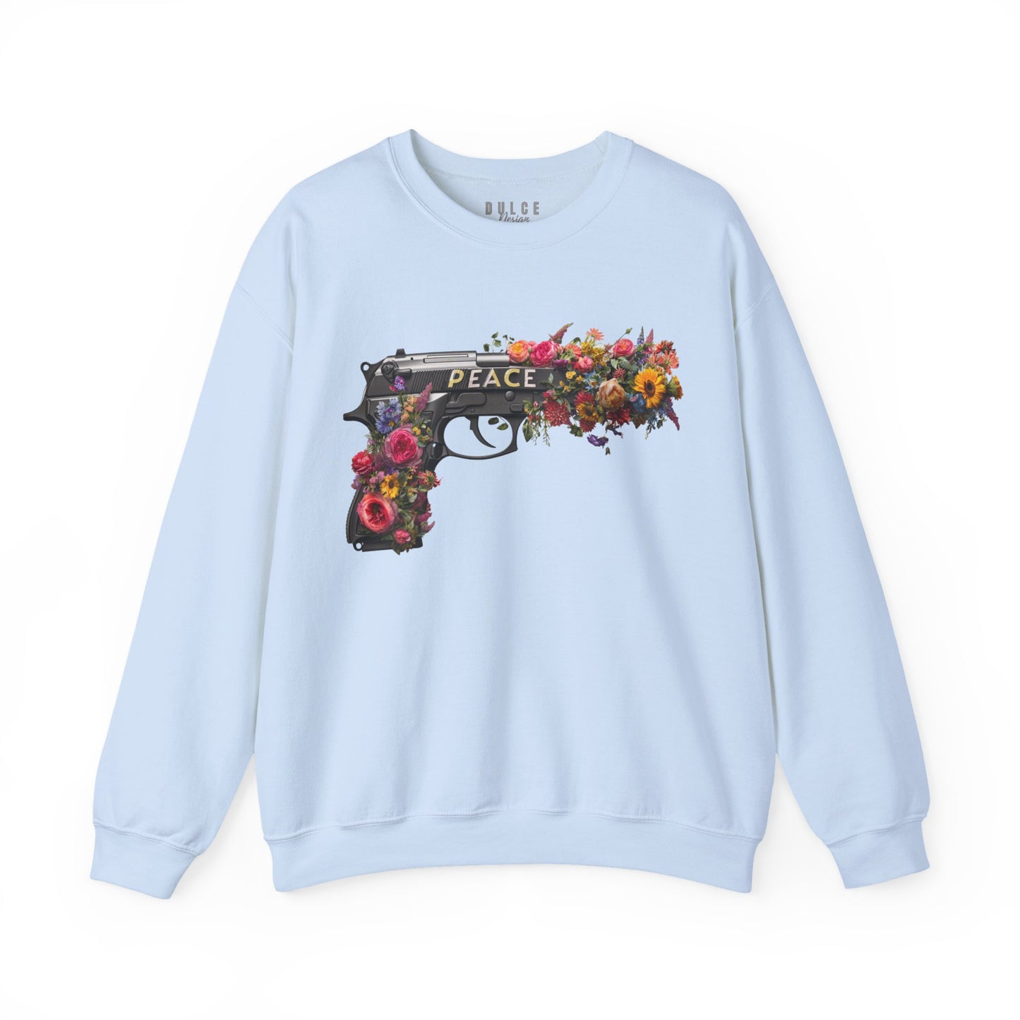 Peace in Bloom Sweatshirt – Floral Weapon Graphic Pullover