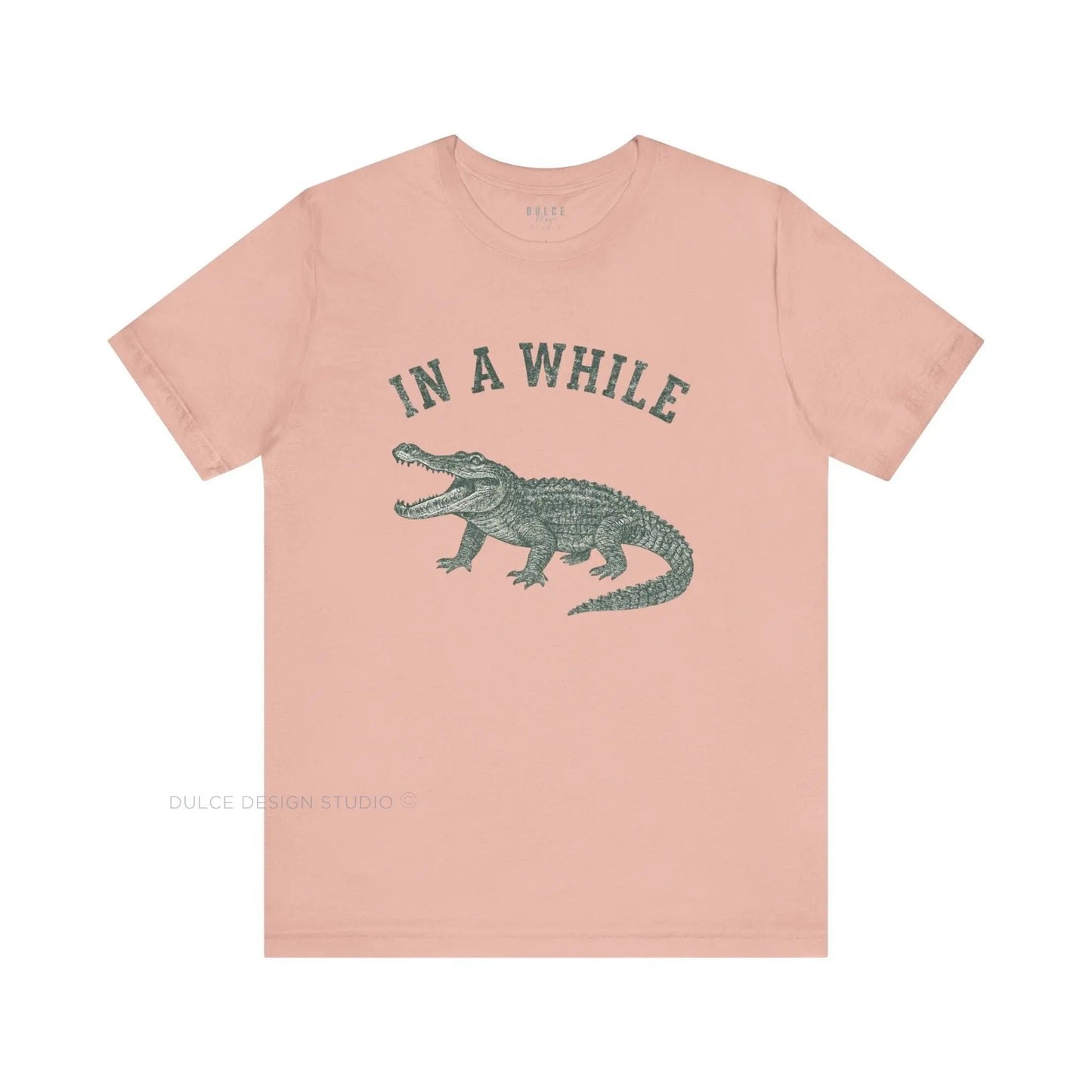 In a While, Crocodile – Retro Croc Graphic Tee - Dulce Design Studio