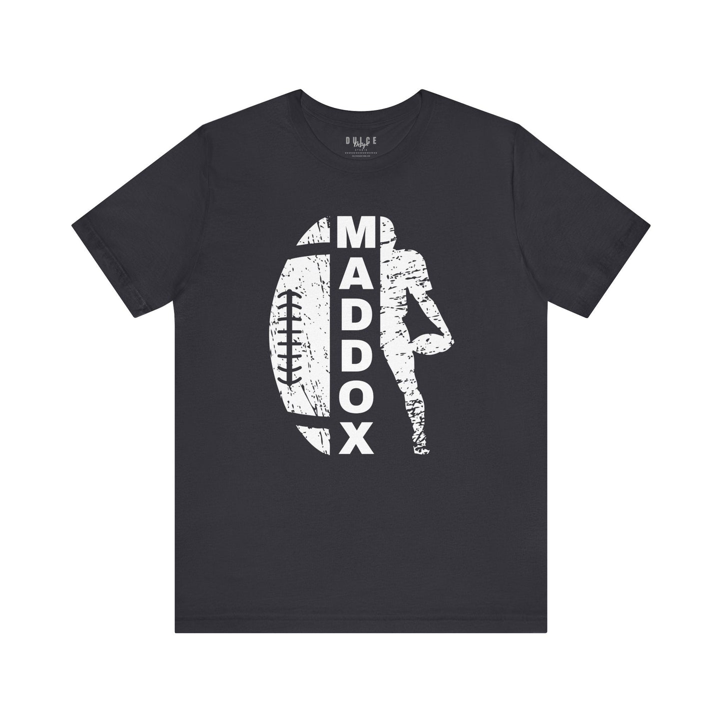 Personalized Football Name Tee – Game Day Sports Shirt- Dark Grey / 3XL- Dulce Design Studio