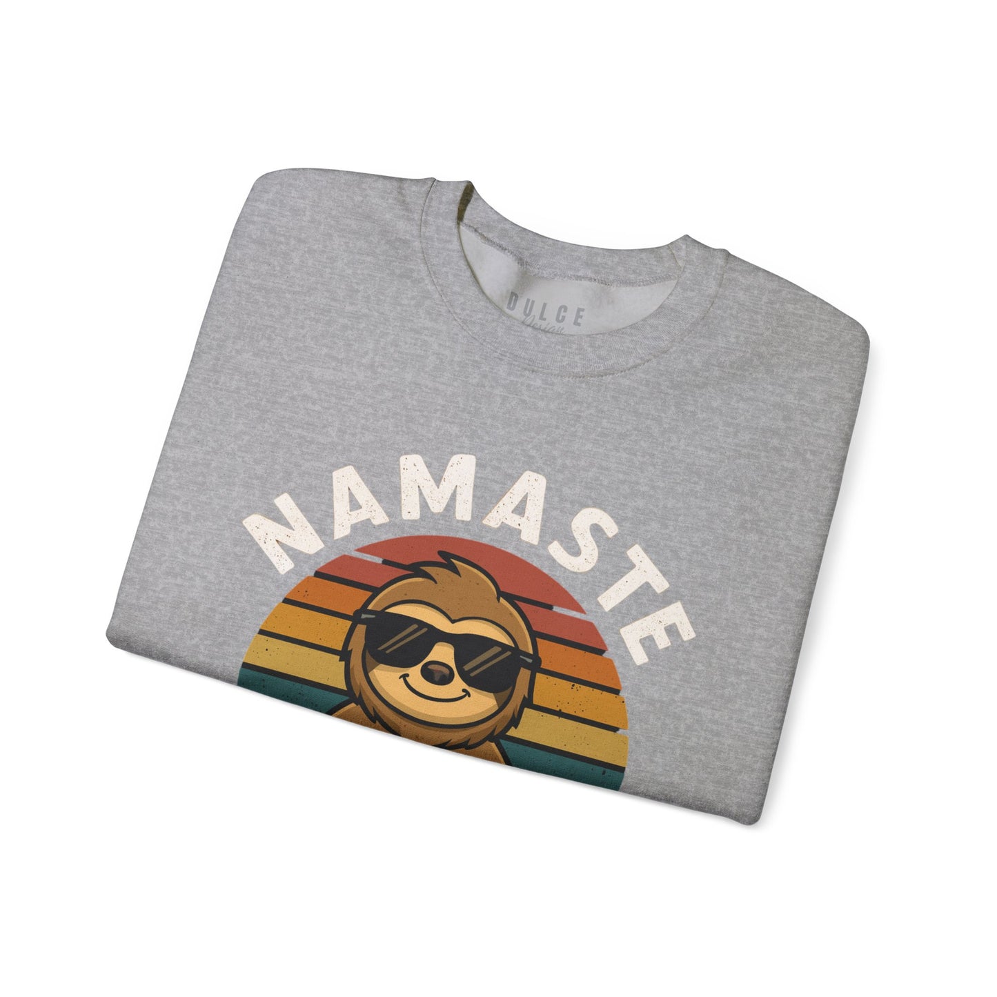 Namaste in Bed Sweatshirt – Funny Yoga Sloth Pullover