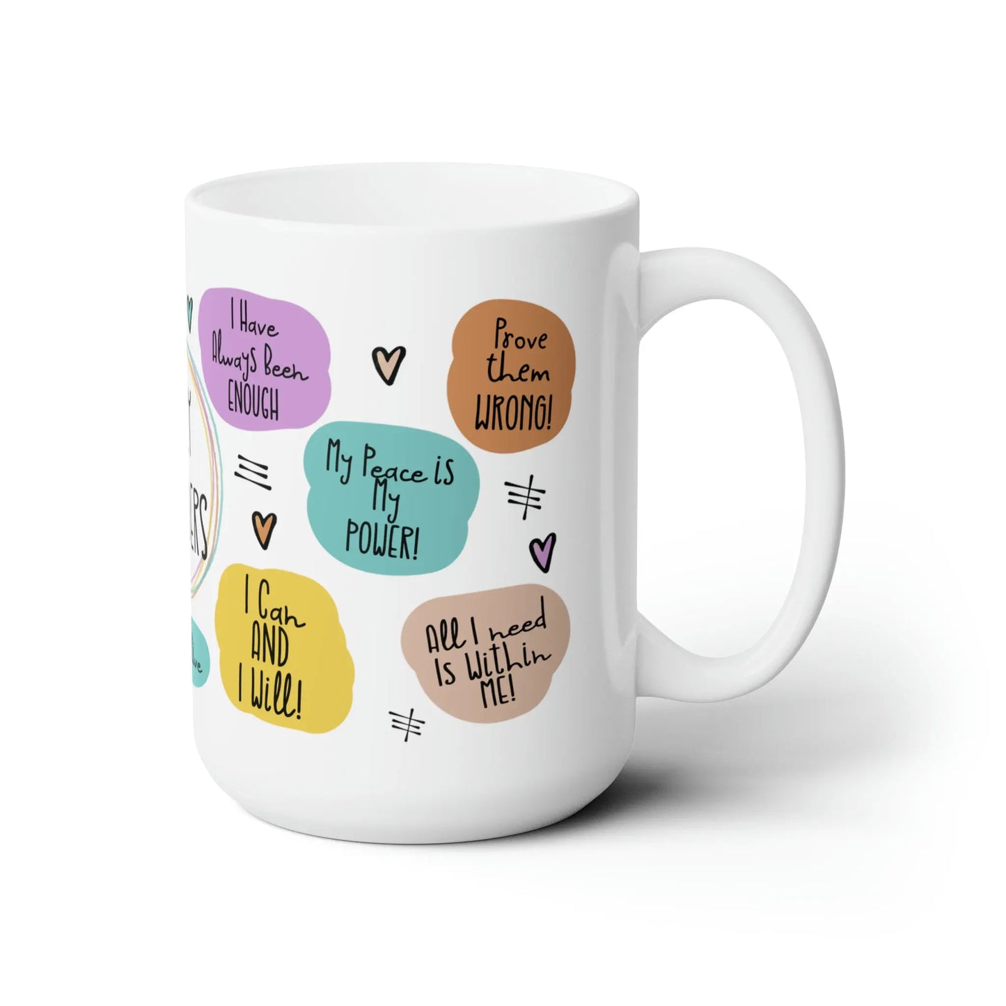 Affirmation Mug – 15oz Empowering Morning Coffee Cup with Motivational Quotes - Dulce Design Studio