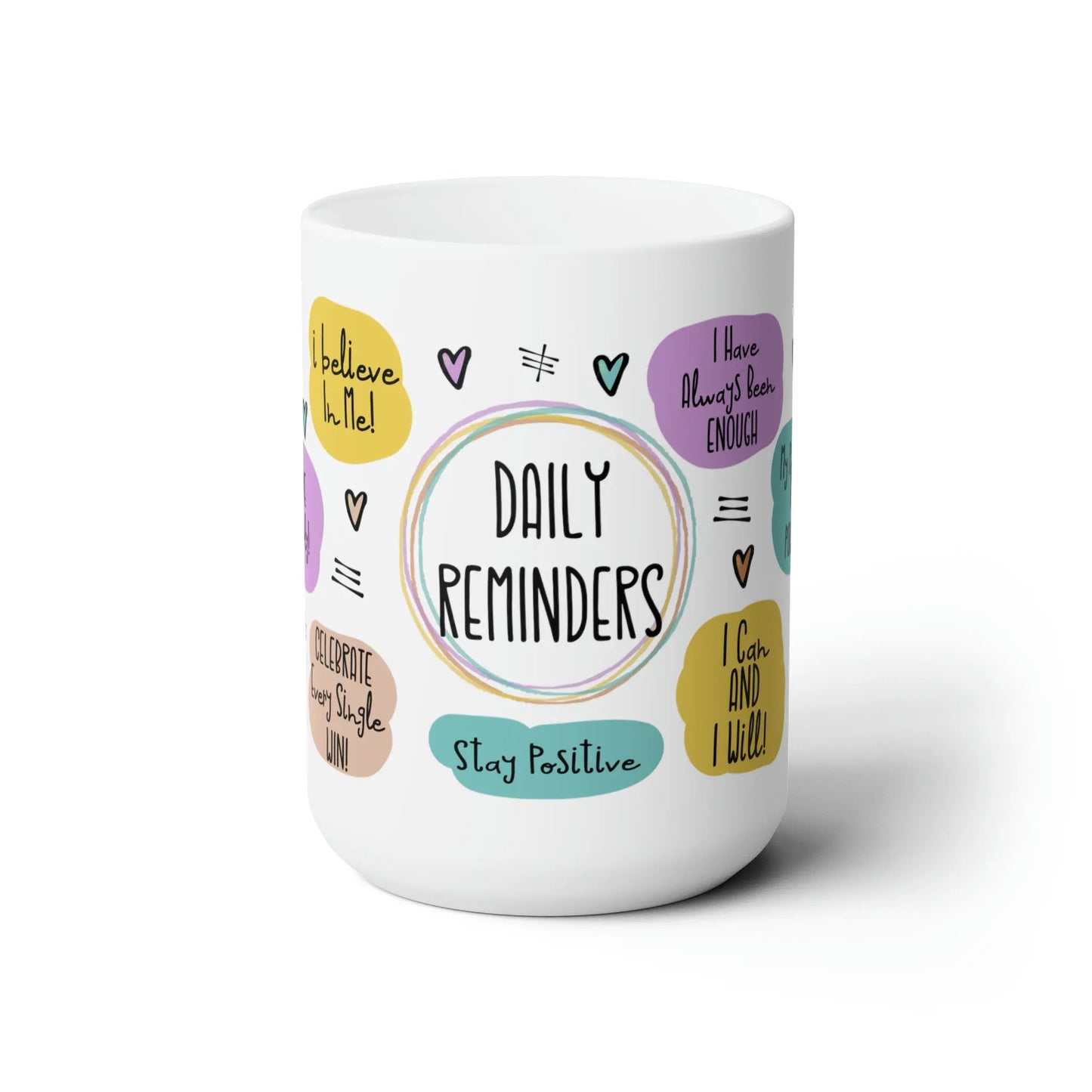 Affirmation Mug – 15oz Empowering Morning Coffee Cup with Motivational Quotes - Dulce Design Studio