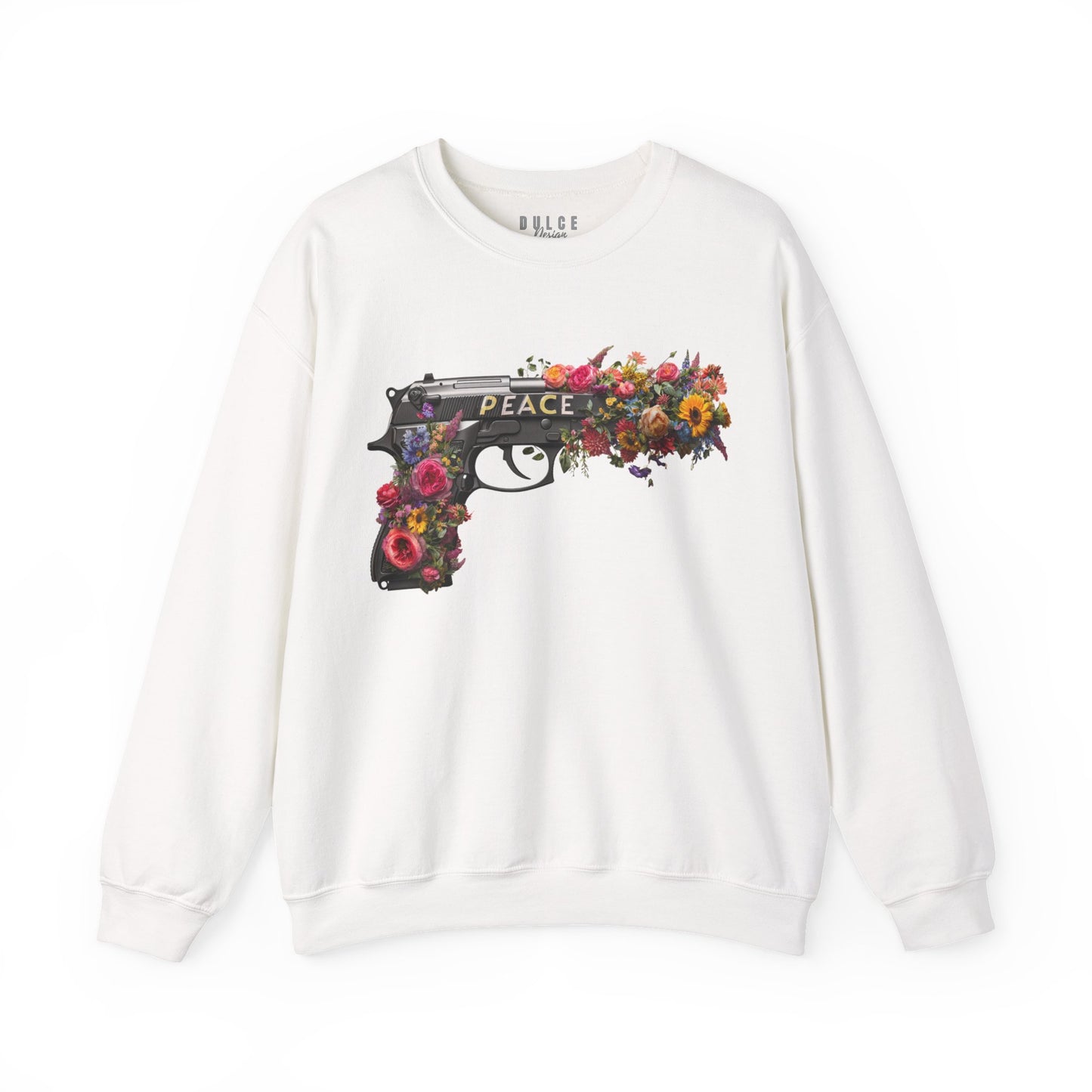 Peace in Bloom Sweatshirt – Floral Weapon Graphic Pullover