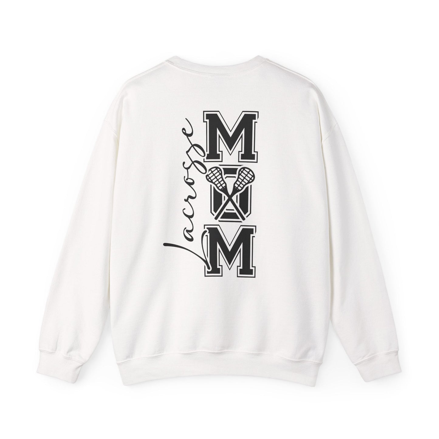 Lacrosse Mom Sweatshirt – Bold Front & Back Sports Design- - Dulce Design Studio