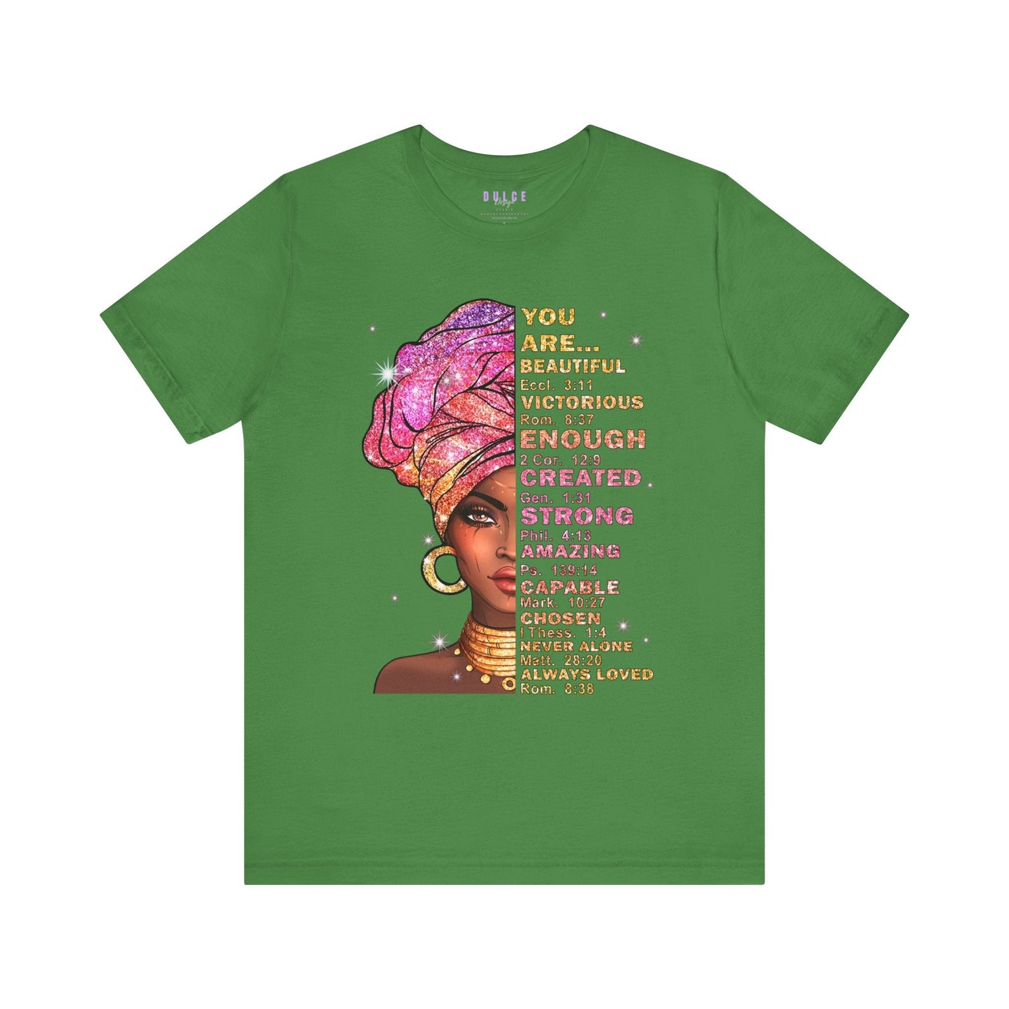 You Are… Empowered – Faith & Affirmation Tee- Leaf / 3XL- Dulce Design Studio