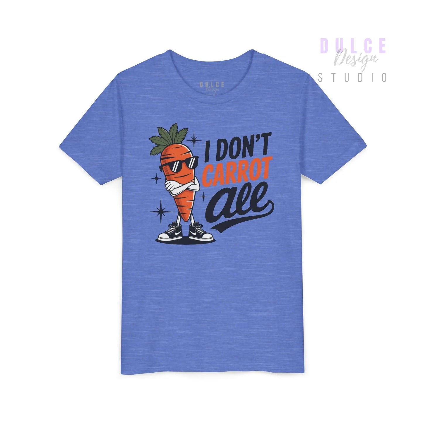 I Don’t Carrot All – Kids Punny Veggie Tee - Dulce Design Studio