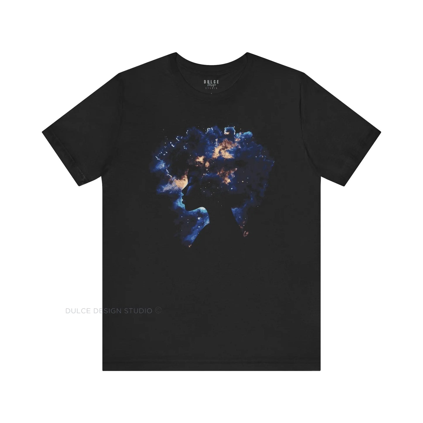 Galaxy Within – Celestial Afro Silhouette T-Shirt - Dulce Design Studio