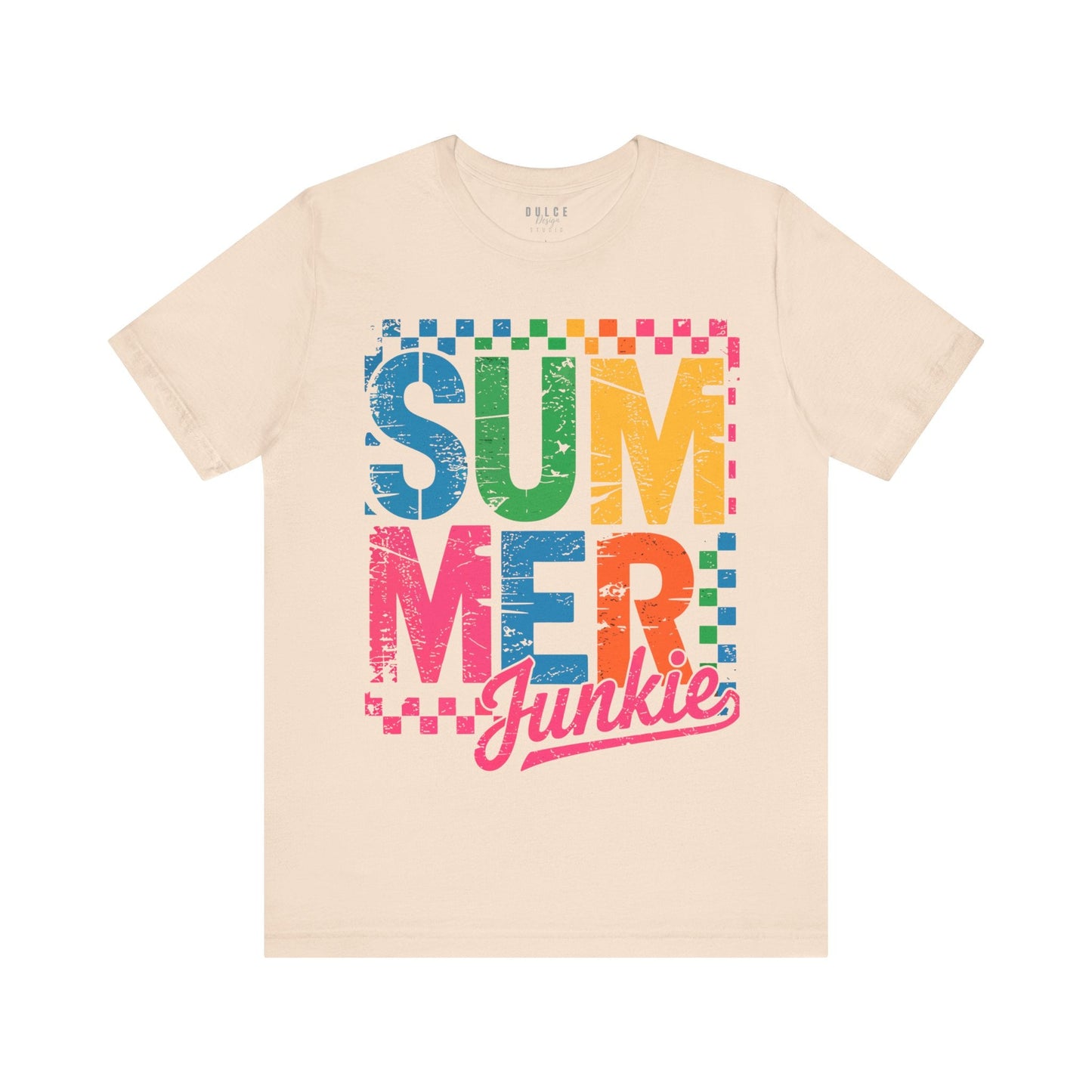 Summer Junkie – Summer Graphic Tee- Soft Cream / 3XL- Dulce Design Studio