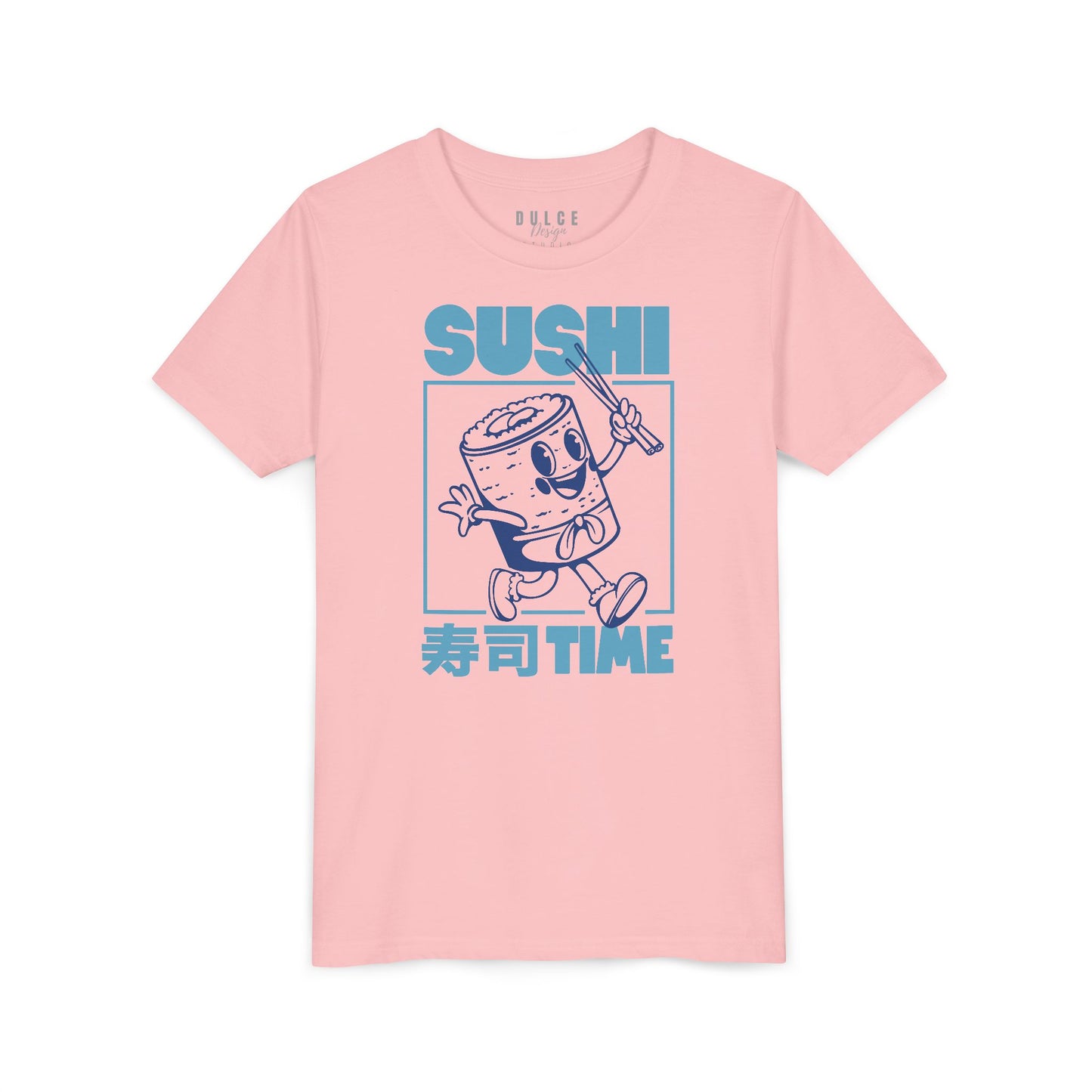 Sushi Time – Retro Blue Kids Tee