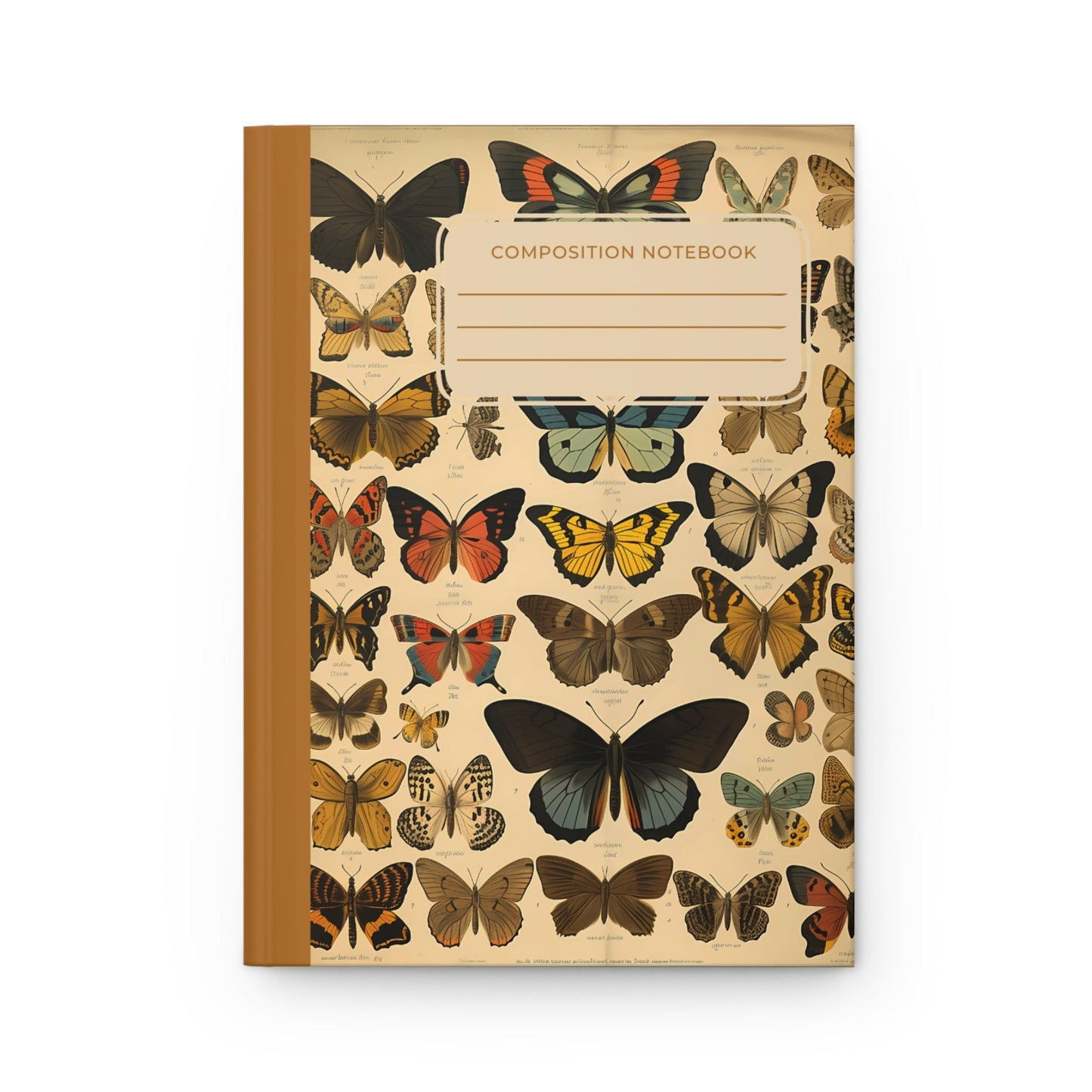 Butterfly Hardcover Journal – Vintage Insect Study Notebook- - Dulce Design Studio
