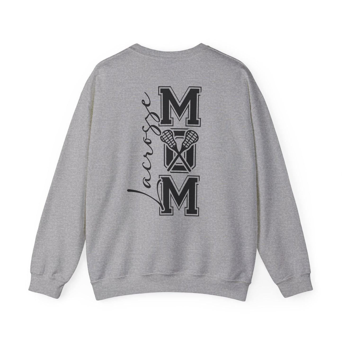 Lacrosse Mom Sweatshirt – Bold Front & Back Sports Design- - Dulce Design Studio