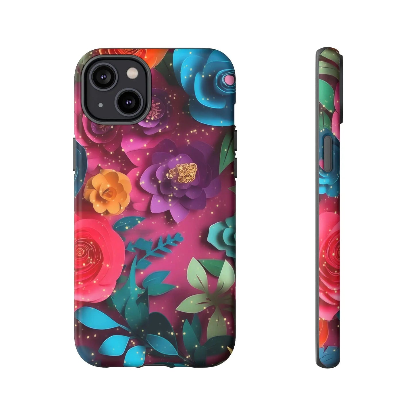 Bloom Layer Phone Case – 3D Quilled Floral Tough Case - Dulce Design Studio