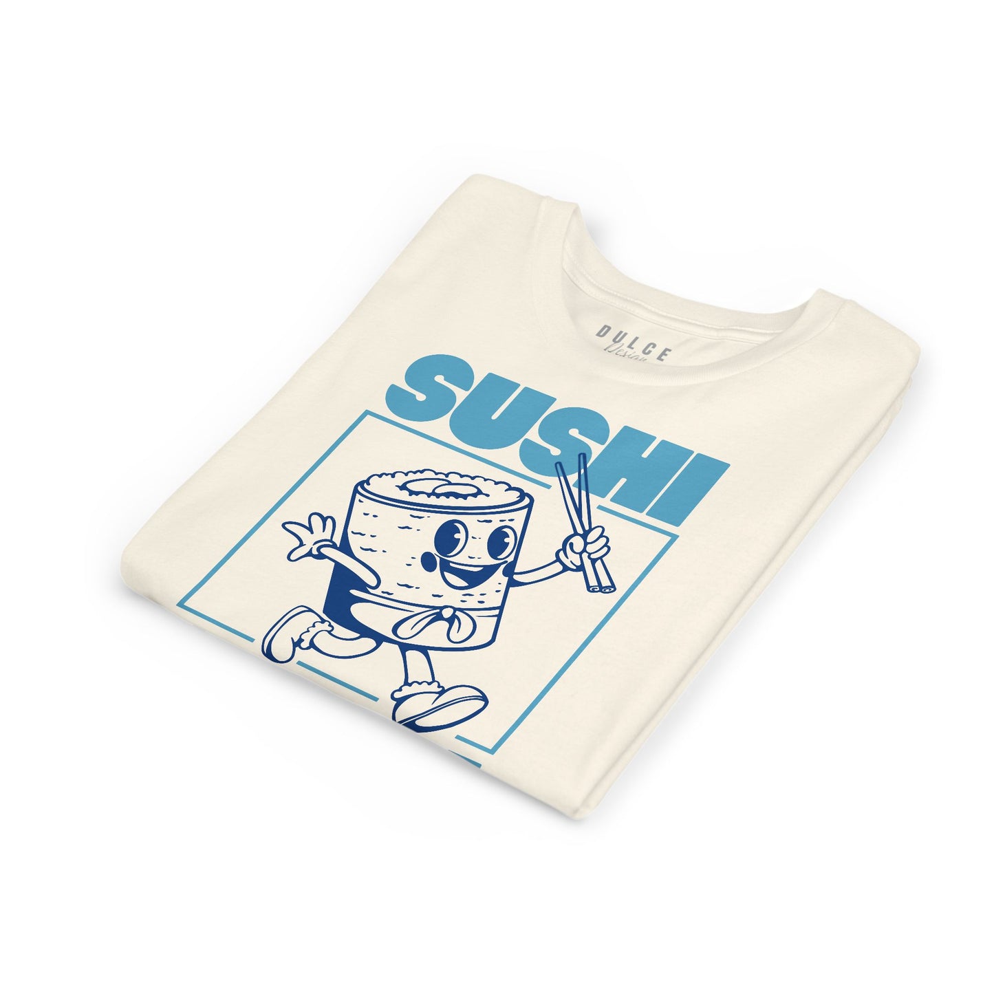 Sushi Time – Retro Blue Kids Tee