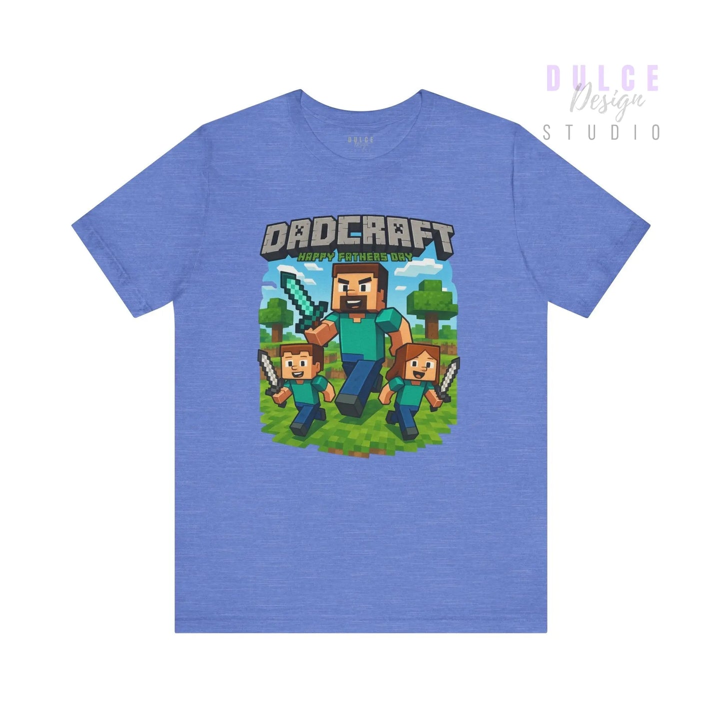 DadCraft Gamer Tee – White Gamer Dad Version - Dulce Design Studio