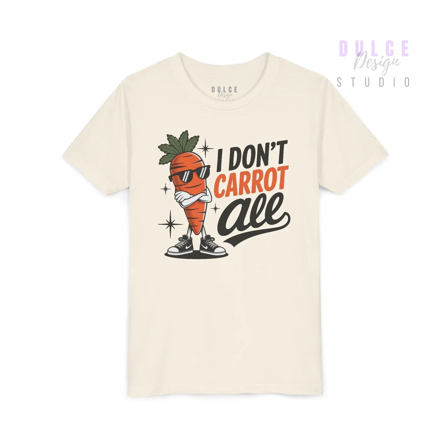 I Don’t Carrot All – Kids Punny Veggie Tee - Dulce Design Studio