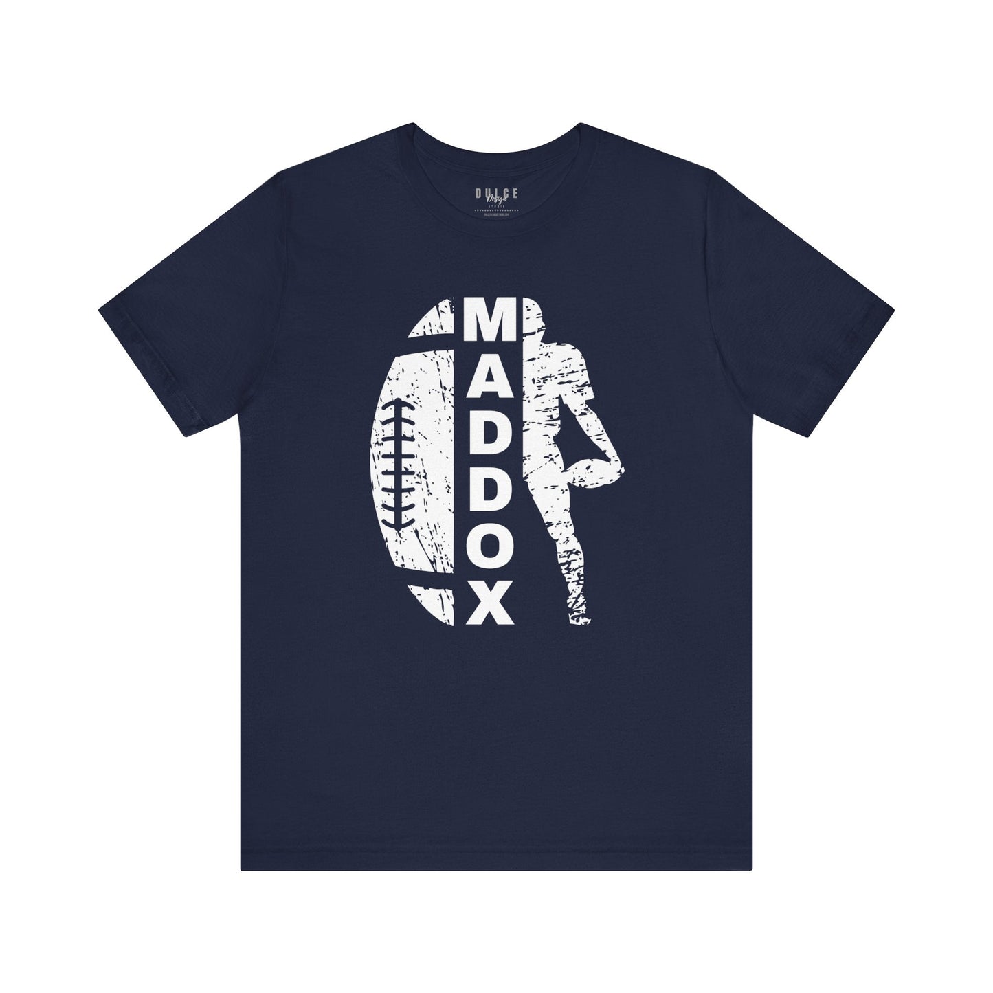 Personalized Football Name Tee – Game Day Sports Shirt- Navy / 3XL- Dulce Design Studio