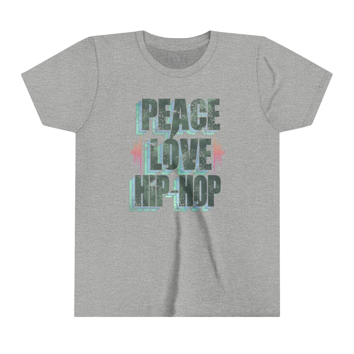 Peace. Love. Hip-Hop. – Classic Culture Tee- Athletic Heather / XL- Dulce Design Studio