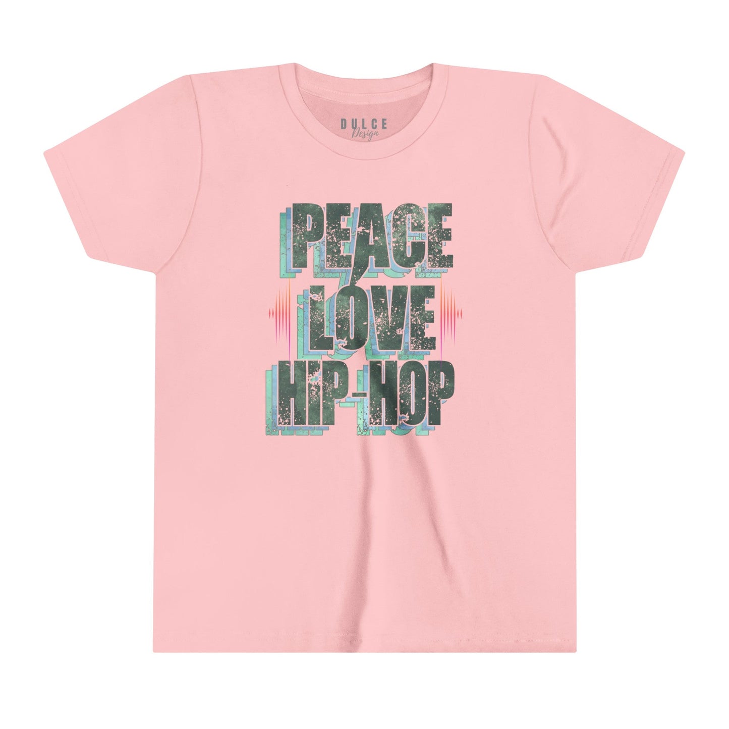 Peace. Love. Hip-Hop. – Classic Culture Tee- Pink / XL- Dulce Design Studio