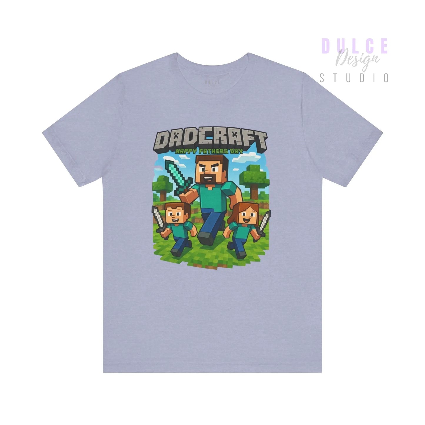 DadCraft Gamer Tee – White Gamer Dad Version - Dulce Design Studio
