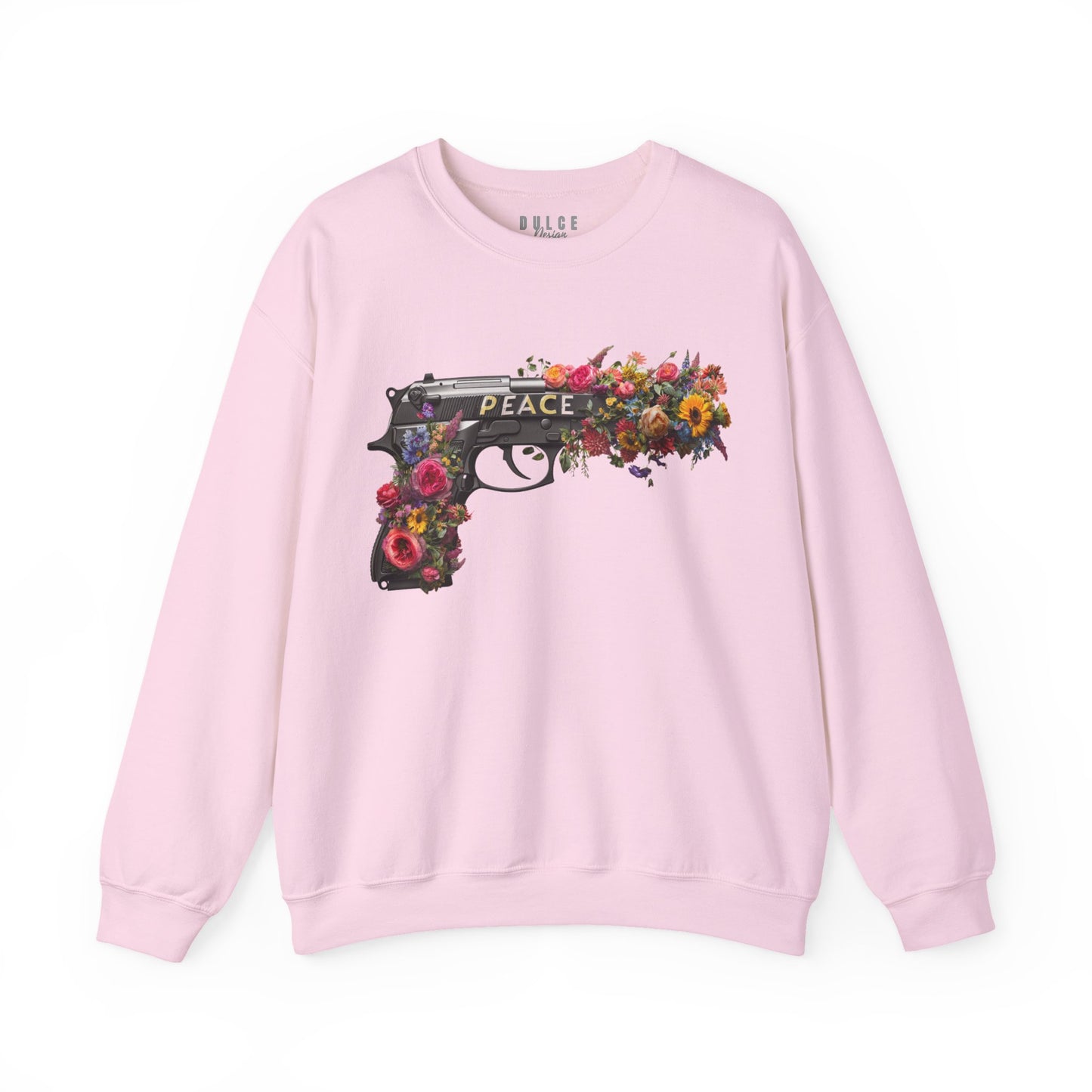 Peace in Bloom Sweatshirt – Floral Weapon Graphic Pullover
