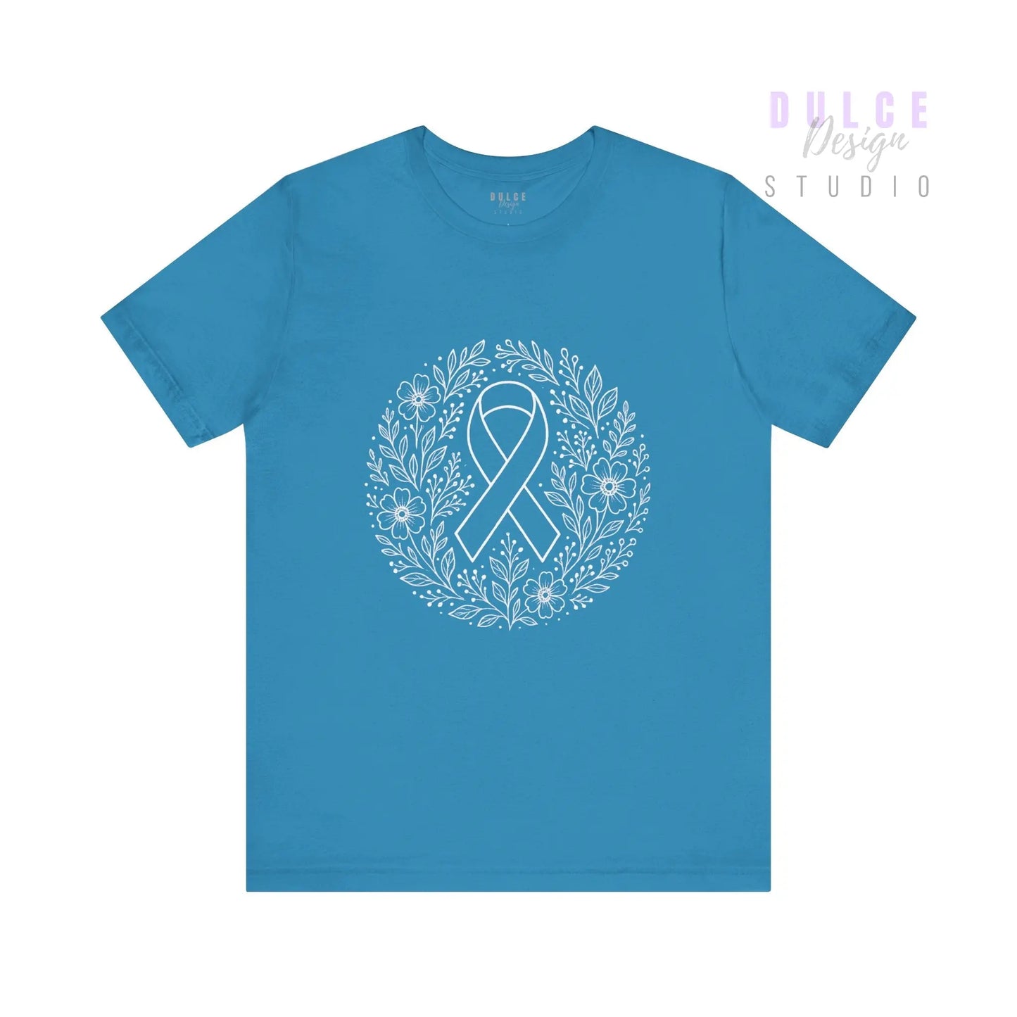 “Rooted in Remembrance” – Floral Awareness Ribbon Tee - Dulce Design Studio