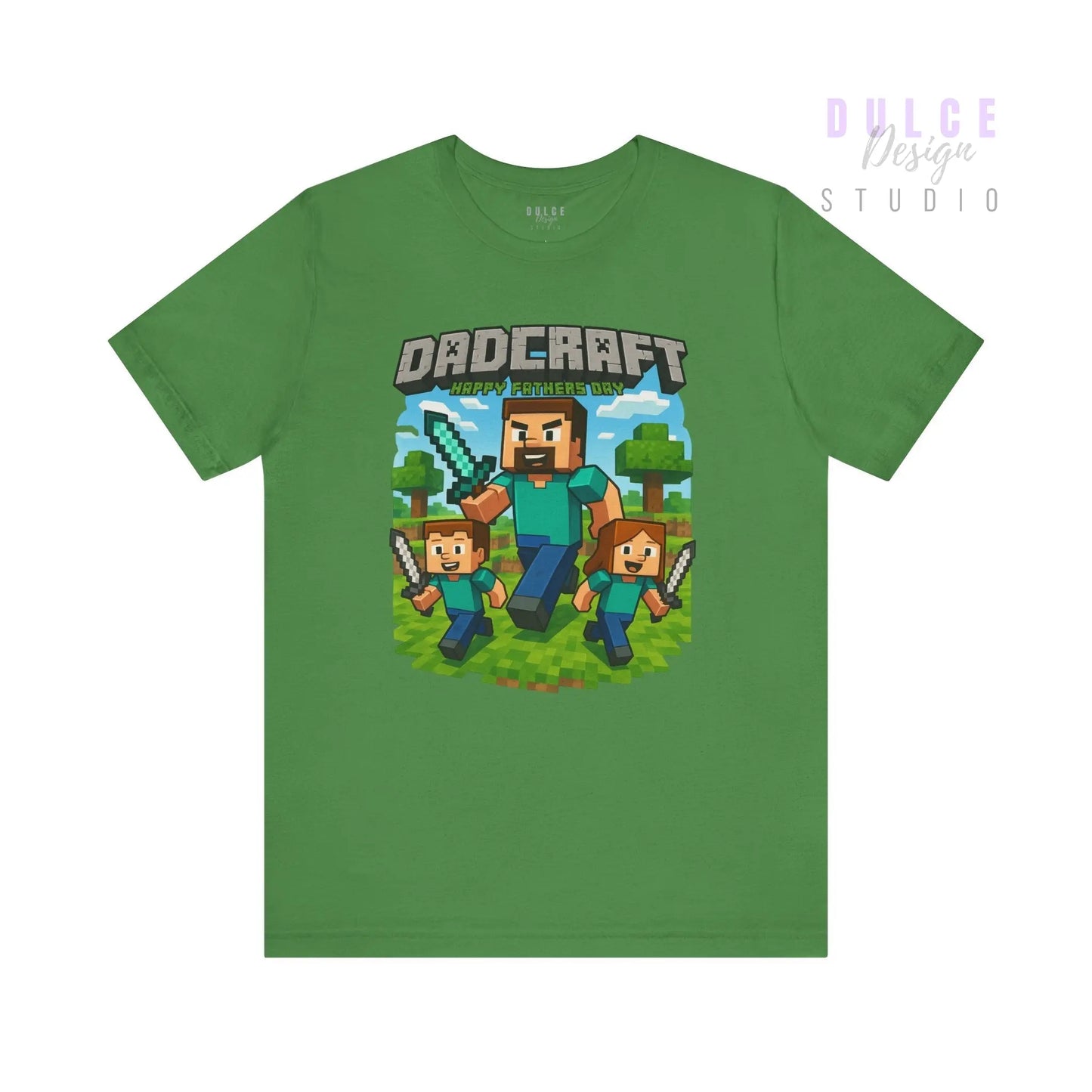 DadCraft Gamer Tee – White Gamer Dad Version - Dulce Design Studio