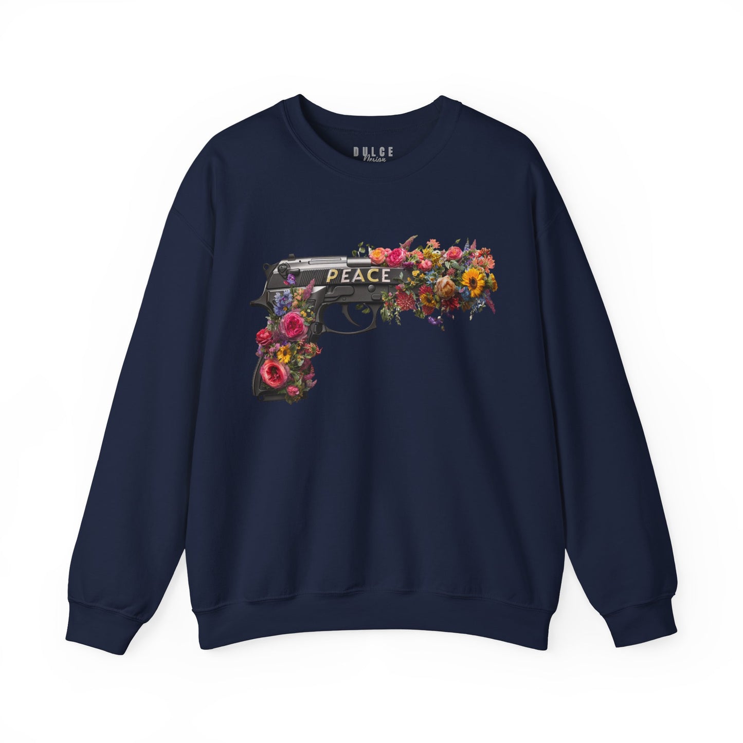 Peace in Bloom Sweatshirt – Floral Weapon Graphic Pullover