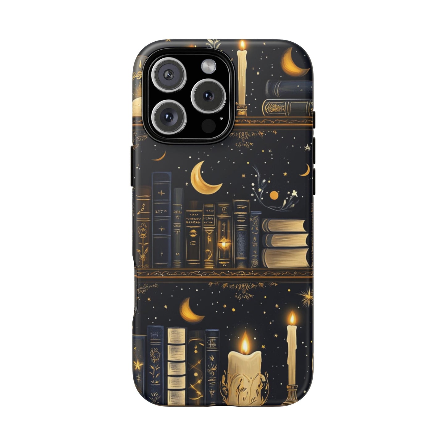 Moonlit Library Phone Case – Dark Academia Tough Case- iPhone 16 Pro Max / Matte- Dulce Design Studio
